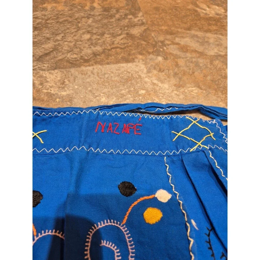 Authentic Apron Portugal Handmade With Pockets Blue And Colorful